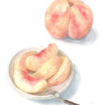 「 桃 」　2023.07　185×130(mm)