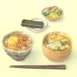 「 朝食 」　2022.05　233×296(mm)