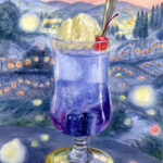 「 ほたるの夕べとクリームソーダ 」　2022.06　210×150(mm)