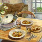 「 食卓 」　2024.07　263×204(mm)